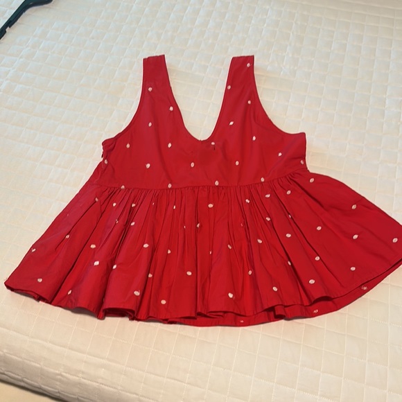 Forever 21 Red Polkadot Top - Picture 3 of 4